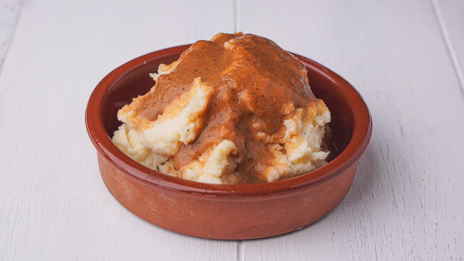 Puré de papa con Gravy